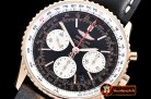 Breitling Navitimer B01 RG/LE Black/White JF A7750 Mod