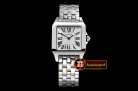 Cartier Santos Demoiselle Mens SS/SS White Swiss Quartz