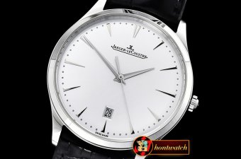 Jaeger Le Coultre Master Ultra Thin Date SS/LE White ZF 1:1 MY9015 Mod