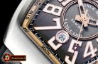 Franck Muller Vanguard Mens V45 SS/LE/RU Silv Grey Lume ABF Asia 2824