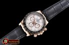 Rolex Daytona 116515 CER/RG/LE Wht/Stk OMF A4130 Mod