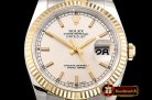Rolex Datejust Man DJ 36mm Jub Flt 904L YG/SS Silv Wht ARF A3135 Mod