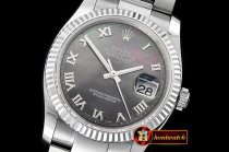 Rolex Datejust DJ 36mm Oyst Flt SS/SS Black MOP Roman BP A3135 M