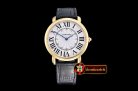 Replica Cartier Ronde Louis Cartier No Date YG/LE White Asia HW