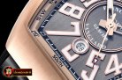 Franck Muller Vanguard Mens V45 RG/LE/RU Silv Grey Lume ABF Asia 2824