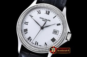 PP0240C - Calatrava Ref.5117 SS/LE White Roman MY9015 Mod