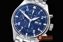 IWC 3777 Pilot Chrono SS/SS Blue "Le Petit" V2 ZF A7750