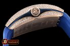 Franck Muller Vanguard Mens V45 Diams RG/LE/RU Blue Diam ABF A2824