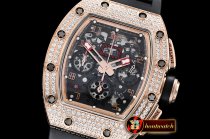 Richard Mille RM011-03 Flyback Chrono Diams RG/RU KVF A7750 Mod