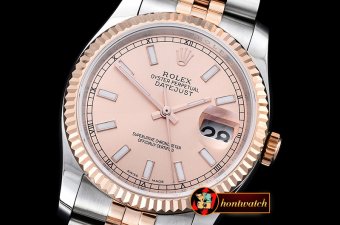 Rolex Datejust DJ 36mm Jub Flt RG/SS Rose Gold Stk BP A3135 Mod