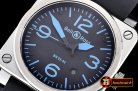 Replica BELL & ROSS BR03-92 SS/RU Black/Blue Miyota 9015