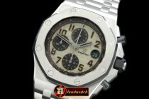 AP0293D - 2014 Royal Oak Chrono 26470 SS/SS White A-7750 Sec@12