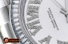 Replica Rolex Daydate 41mm SS/SS Pres Silver Wht Roman Asia 3255