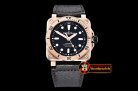 Bell & Ross BR03-92 42mm Diver RG/LE Black/Stk 1:1 Miyota 9015