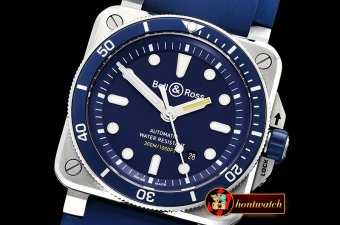 Bell & Ross BR03-92 42mm Diver SS/RU Blue/Stk 1:1 Miyota 9015