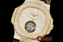 PP0278C - Nautilus Jumbo 5711 Tourbillon Diams YG/LE Tourbillon