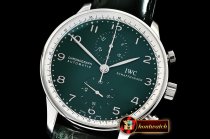IWC Portuguese Chrono "150 Years" SS/LE Green YLF A7750