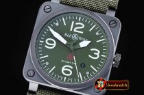 Replica Bell & Ross BR03-92 Military Ed. PVD/NY Green Miyota 901