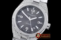 VACH. CONSTANTINE Overseas Ref.47074 Diams SS/SS Grey MY8215 Mod