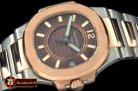 PP0178D - Nautilus 7010 Midsize 32mm TT RG Brown - Swiss Qtz