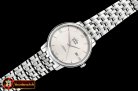 Omega De Ville Prestige Mens SS/SS White TWF Asia 2824