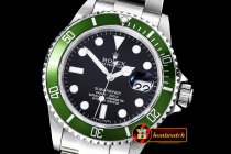 Imitation Rolex Submariner Ref.16610LV SS/SS Black BP A3135 Mod