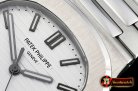 Patek Philippe Nautilus Jumbo 5711 SS/SS White/Stk PPF MY9015 Mod