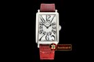 Franck Muller Long Island Ladies 952QZ SS/LE (Red) Wht GF Swiss Qtz