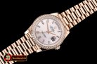 Rolex DayDate 40mm Diam RG/RG Rose Gold Baug. Diam BP A2836