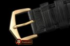 Replica Patek Philippe Black Croc Strap YG 20/16/ Insignia Buckl