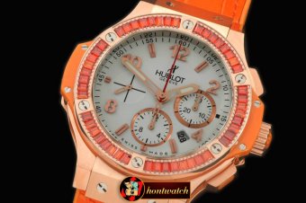 HUB0322C - Big Bang Pearl RG/Sq Orange Ruby White A-7750