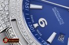 VACH. CONSTANTINE Overseas Ref.47074 Diams SS/SS Blue MY8215 Mod
