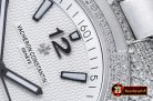 VACH. CONSTANTINE Overseas Ref.47074 Diams SS/SS White MY8215 Mo