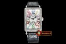 Franck Muller Long Island Ld 952QZ DIAM/SS/LE (Blk) Wht GF Swiss Qtz