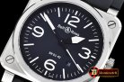 Bell & Ross BR03-92 42mm SS/RU Black/White V2 Miyota 9015