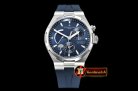 Vach. Constantine Overseas Dual Time Power Reserve SS/RU Blue TWA A1222