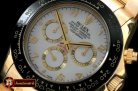Replica Rolex Daytona 116528 YG/YG White Num A-7750 Sec@6