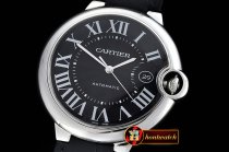 Replica Cartier Balon Bleu Cartier Men's SS/LE Black Roman V6F A