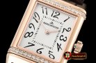 Jaeger Le Coultre JL Reverso Ladies Diams RG/LE White/Num MY6T51 Mod