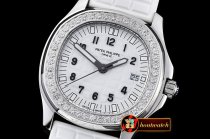 Replica Patek Philippe Aquanaut Ladies 5067A Diams Bez SS/RU Whi