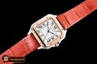 Cartier Santos De Cartier 2018 Ladies RG/SS/LE Wht Swiss Qtz