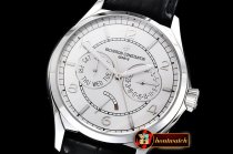 Vach. Constantine Traditionnelle Day-Date & Power Reserve SS/LE Wht A2475