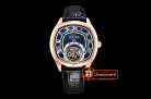 Replica Cartier Drive De Cartier Tourbillon RG/LE Black Tourbill