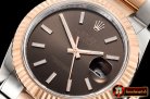 Rolex Datejust DJ2 41mm Oyst Flt 904L RG/SS Brwn/Stk ARF Asia 2824