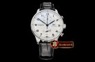 IWC Portuguese Chrono Ed 150 Years SS/LE Wht ZF A7750 Mod