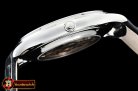 Jaeger Le Coultre Master Ultra Thin Date SS/LE White ZF 1:1 MY9015 Mod