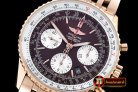 Replica Breitling Navitimer RG/RG Brown Asia 7750 Mod