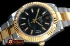 RDJ0255A - SS/YG TT Black Swiss Eta 2836/3135
