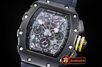 Richard Mille RM011-03 New Gen Flyback PVD/VRU Black A7750 Mod