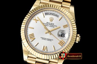 RDD0196A - DayDate 228206 YG/YG White Roman BP Swiss 2836